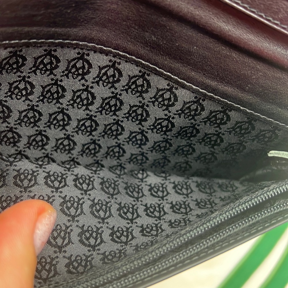 Auth. Dunhill Black Leather Long Bifold Wallet Card Bill holder Roomy Heavy duty - Picture 10 of 17